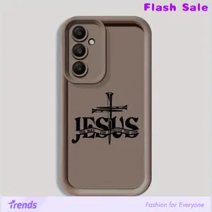 JESUS Sword Soft Cover Phone Case for Samsung Galaxy A12 A03 A14 A04e A06 A03s A11 A16 A13 A30 A15 A05 A20 A04 A50 A05s A04s A50s A20s