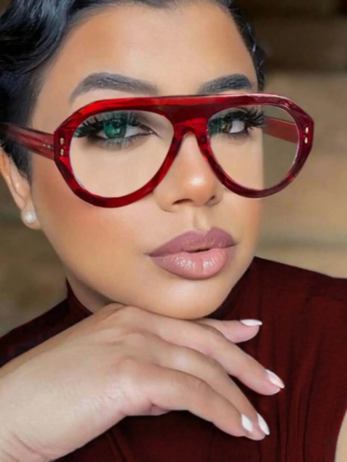 New Oval Frog Sunglasses, Colorblock Design, Trendy Unisex Flat Mirror Glasses, Fashion Glasses, Perfect for Photography and Daily Wear, Stylish Glasses, Trending Glasses