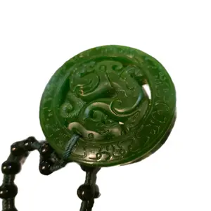 Jade Dragon Pendant Necklace for Men - Chinese Style