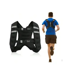 Weighted Vest, 6.5lb/3KG Weight Vest With Reflective Stripe, Body Weight Vests Adjustable For Men, Women Workout, Strength Training, Running, Walking, Jogging, Cardio, Weighted Workout
