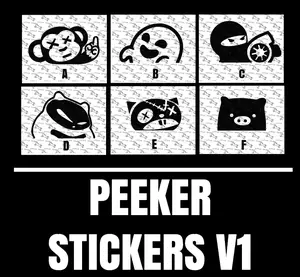 PEEKER STICKER, jdm style decal, fully weather water proof
