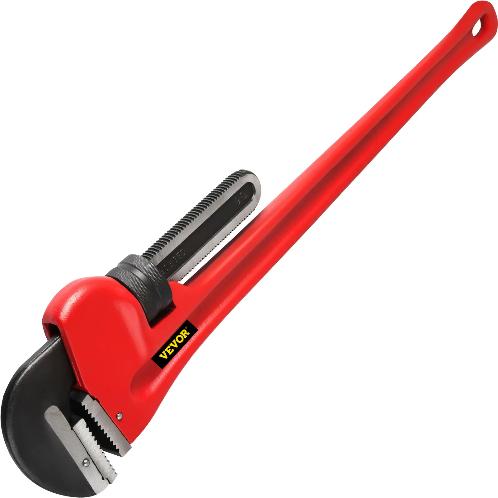 【Summerfinds】60" Cast Iron Handle Heavy-Duty Hook Jaw Straight Pipe Wrench