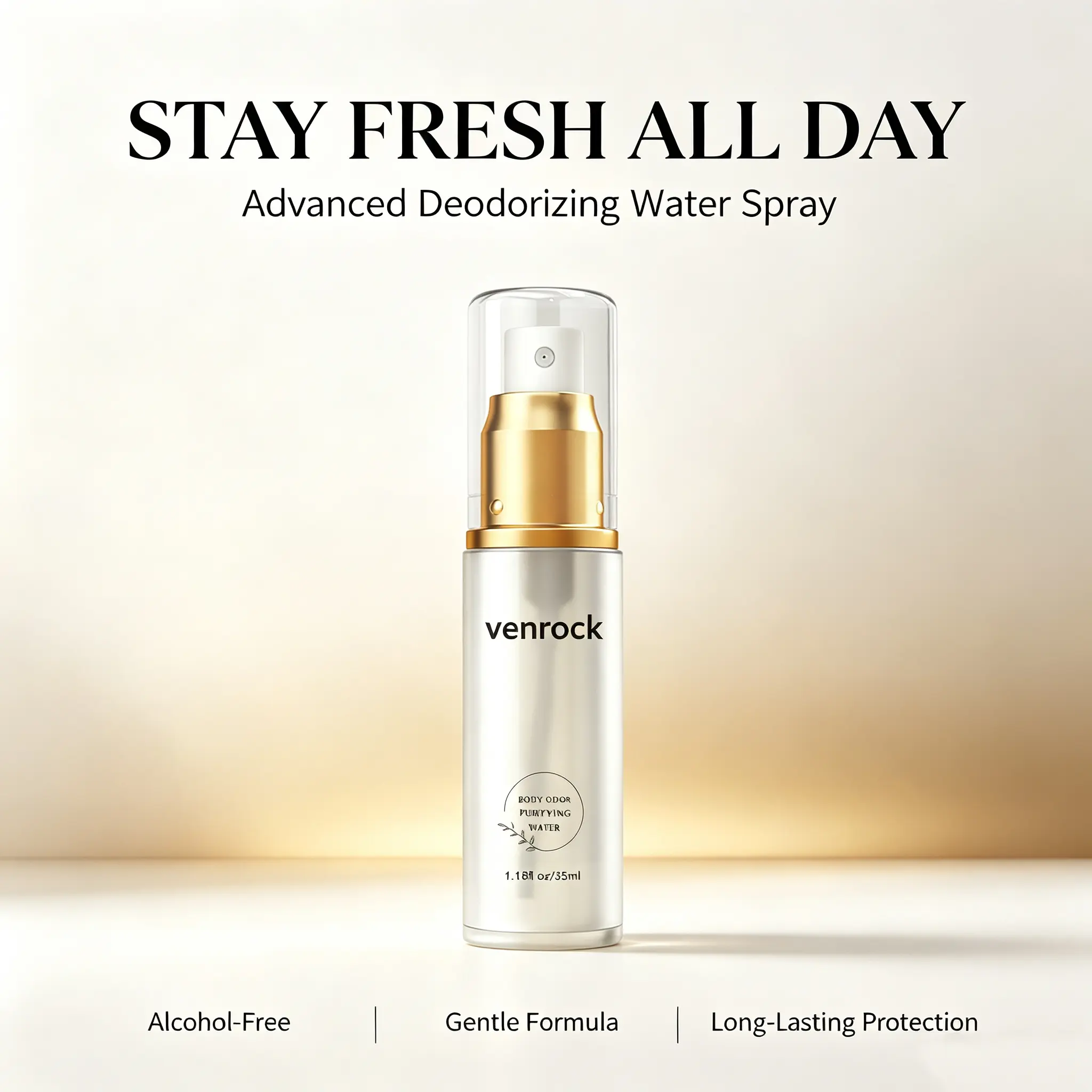 Underarm Deodorant Spray - Body Odor Purifying Water, Gentle Skin-Friendly, Long-Lasting Fresh Mist for Daily Use