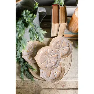 Stoneware Citrus Plate