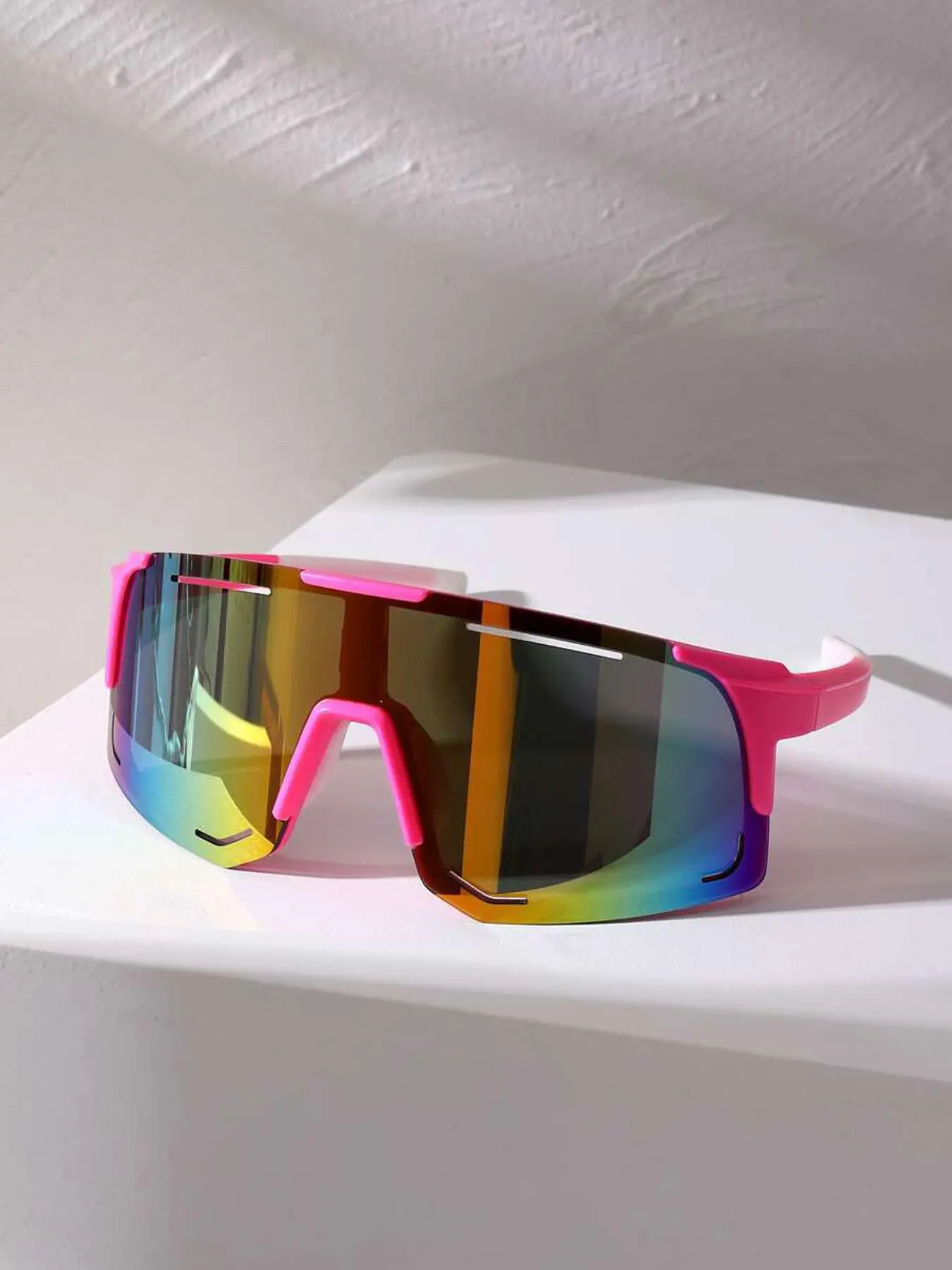Unisex Street Style Ombre Frame Sunglasses (1 Pair), Trendy Sporty Sports Cycling Sunglasses for Outdoor Activities, Fashionable Eyewear for Men & Women, Biking Sunglasses, Mountain Bike Glasses