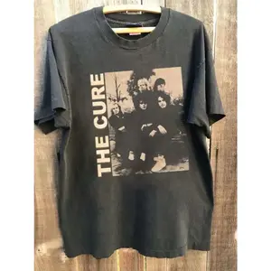The Cure Band T-shirt, Vintage The Cure Charcoal Color T-shirt Unisex S-5xl