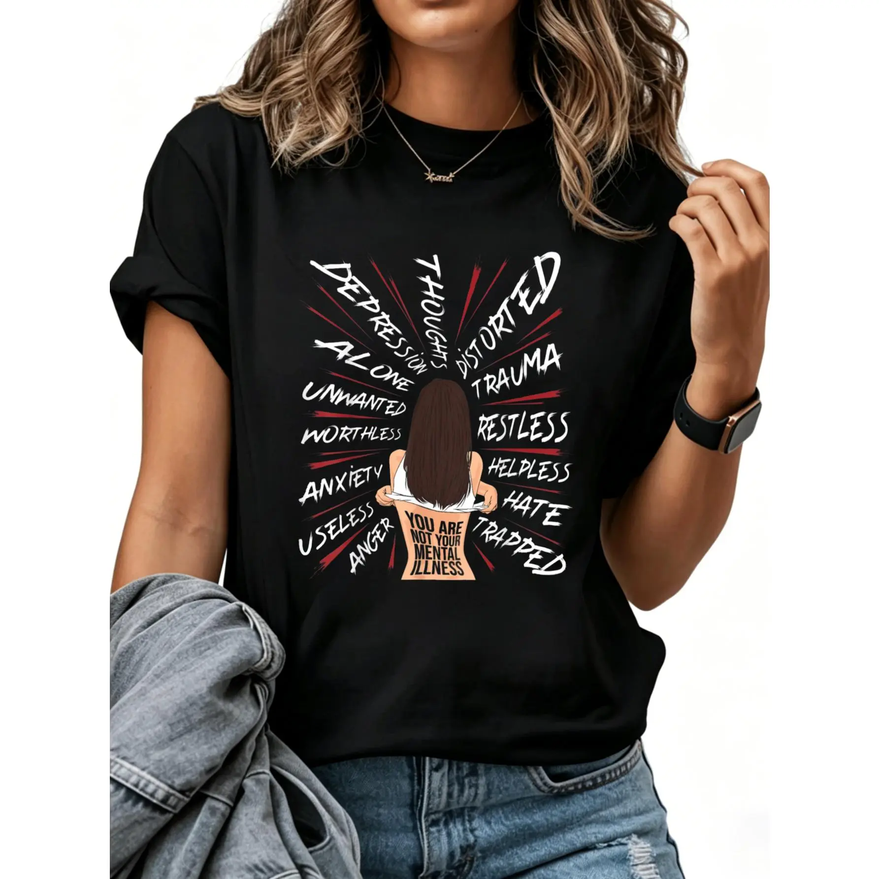 100% Cotton You Are Not Your Mental Illness, Mental Health Awareness T-Shirt