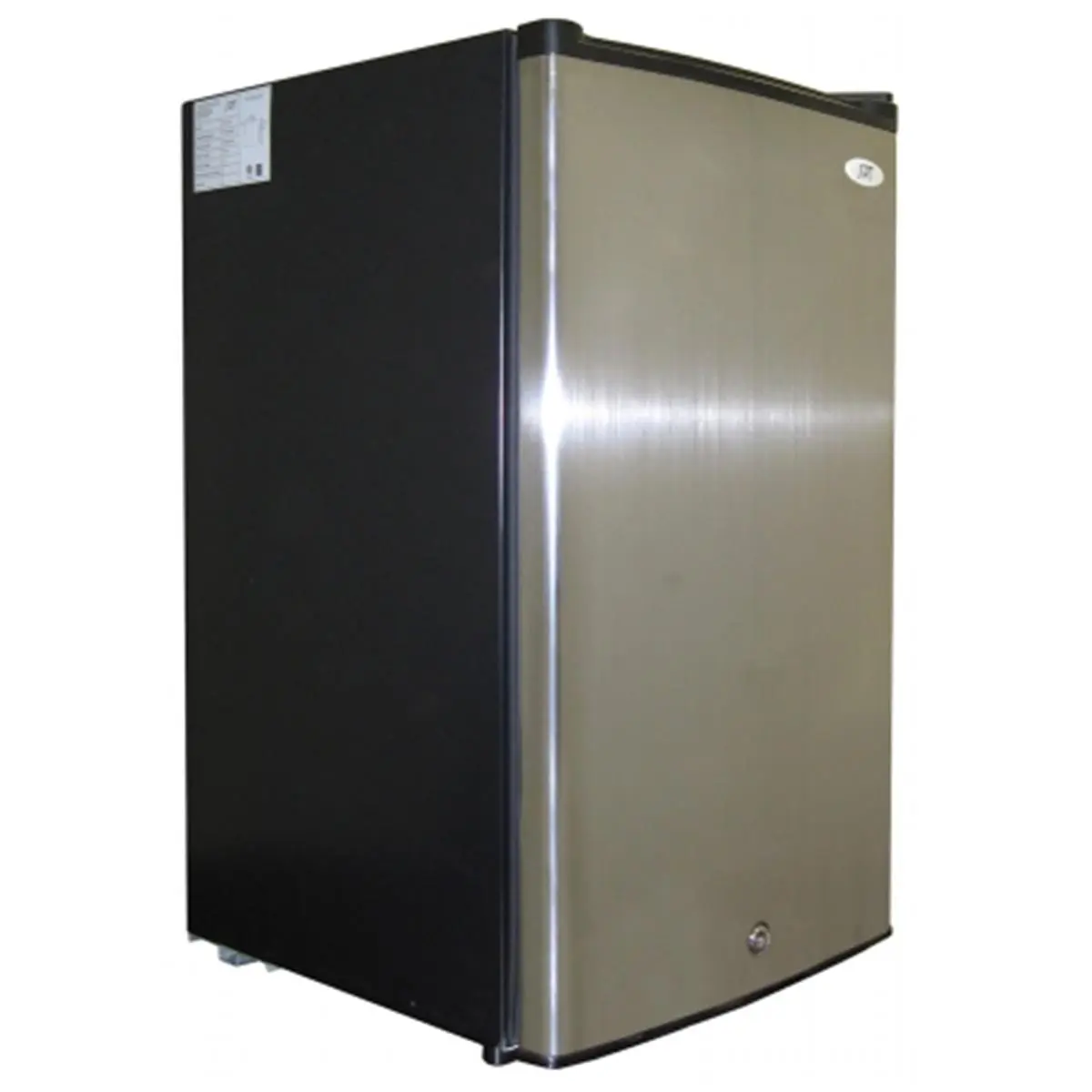 SUNPENTOWN UF-304SS Compact Upright Freezer - 3.0 cu.ft. Stainless Steel Door, Energy Star Certified, Lock and Key, Reversible, Adjustable Thermostat, Black Cabinet Kitchen Appliance