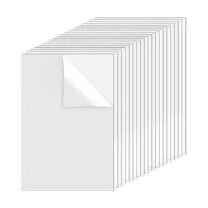 20 Pieces Acrylic Plates, 3.93*5.9in, Thickness 1mm Clear Plates, Transparent Acrylic Photo Frame Plate, For Picture Frames, Painting, Project Exhibition Decor