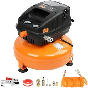 Pancake Air Compressor, 3 Gallon, 110 PSI Portable Air Compressor, Oil Free Kits