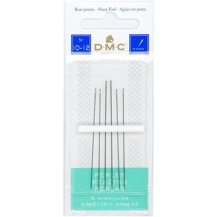 Beading Needles - DMC Size 10-12 - 6 pack