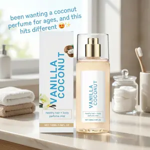 Vanilla & Coconut Fragrance Mist for Women - Long-Lasting Scent Portable Perfume Spray - Fresh Daily Body Fragrance elegant scentual floral fruit sweet Eau de Parfum natural long-lasting fragrance fruity gourmand fragrance