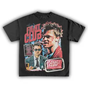 Vintage Fight Club 1999 T-Shirt, Unisex Gift for Men and Women, Retro 90s Streetwear Cult Classic