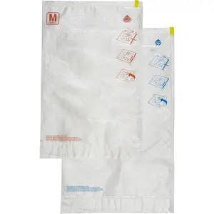 Pack-It Compression Bags for Travel Set - Featuring -Way  Valve & Zip - For Efficient Travel Bag Packing - Water Resistant - Clear - Medium/Large