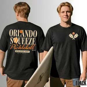 [COMFORT COLOR] Orlando Squeeze Pickleball Graphic Tee, Official MLP Style Athletics Shirt, Major League Pickleball Fan Gear, Premium Oversized Sports T-Shirt