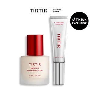 [NEW] [TIRTIR Official] All Day Flawless Duo l Mask Fit Red Foundation + Flawless Pore Prep Primer