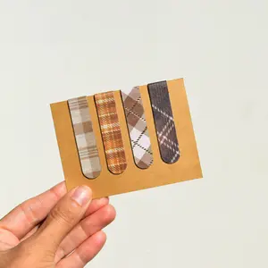 Fall Plaid Magnetic Bookmarks - Cozy Fall Bookmarks bookish merch