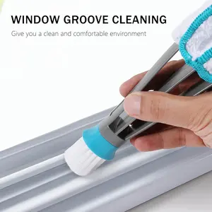 Blind Duster, Window Cleaner Duster Brush with 5 Microfiber Sleeves, Cleaning Tools for Vertical Blinds Air Conditioner Dust Ceiling Fans Dust Collector