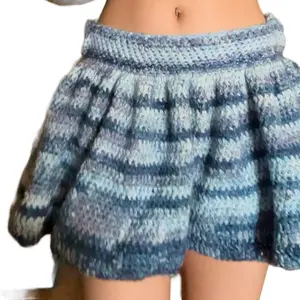 Handmade Crochet Ruffle Skirt Womenswear Bottoms