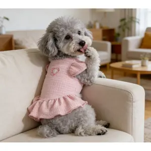 Sweet princess dress for pet dogs and cats, casual party outfit, suitable for poodles, teddy dogs, bichon dogs and other small dogs, suitable for spring, summer, and autumn clothes dog accessories dog products cool cat stuff pet stuff/ pet suprise gift