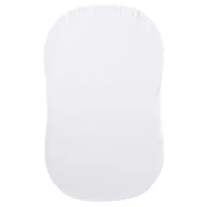 Halo Bassinet Organic Fitted Sheet in White