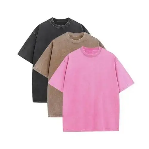 Black+Coffer+Pink-Acid Wash Tshirt
