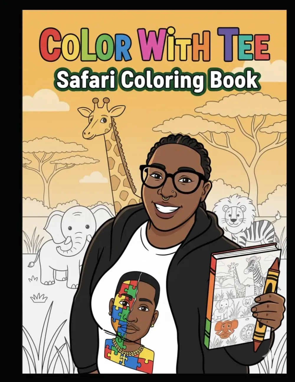 Color With Tee: Safari Coloring Book