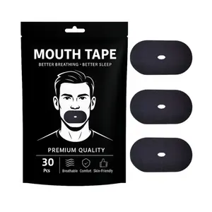 30pcs Pack Super Breathable Mouth Tape, Strong Adhesive Lip Sleep Strips, Secure Fit for Sport & Night Rest, Improves Sleep Quality