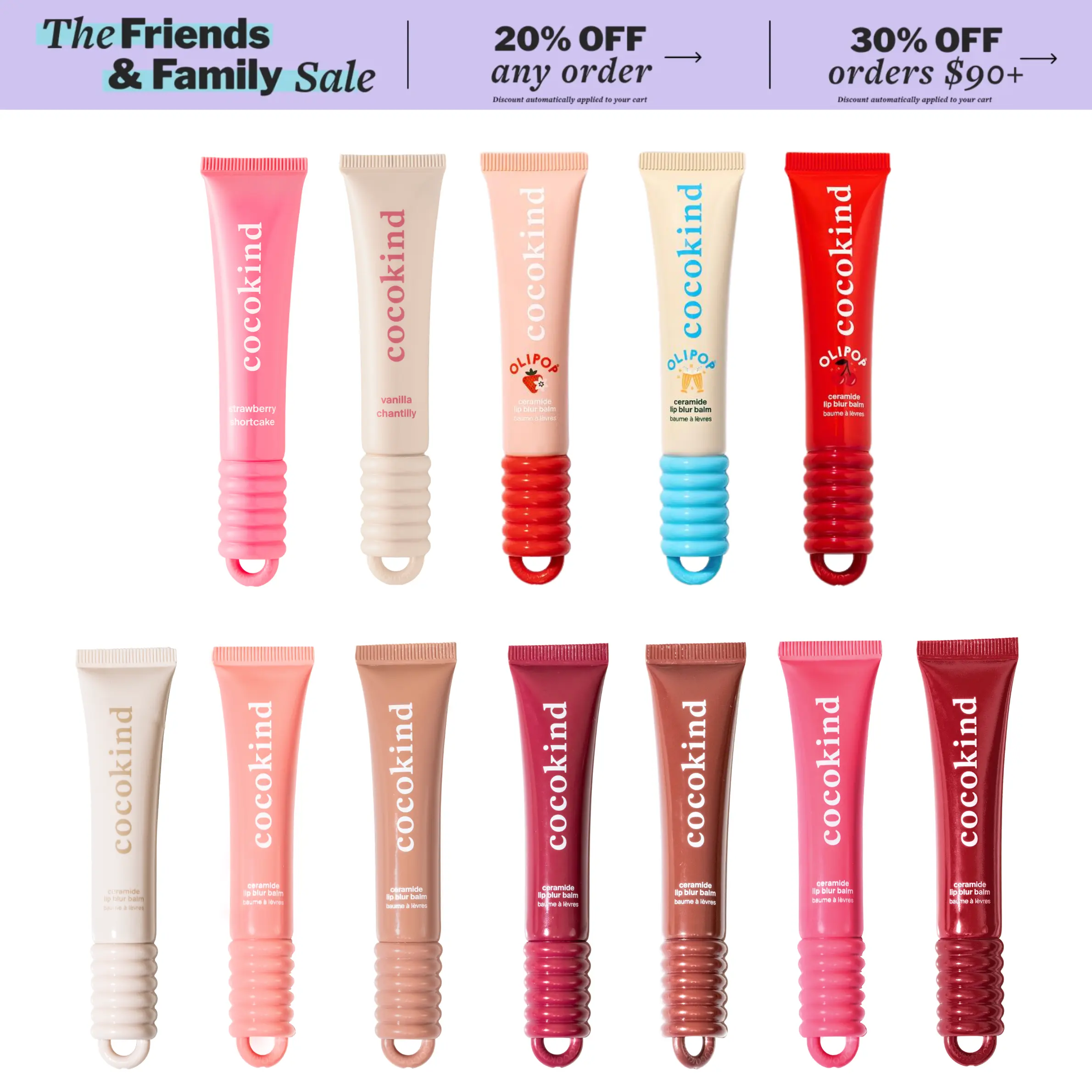 [cocokind] Ceramide Lip Blur Balm | Hydrating Tinted Lip Balm | Ceramide + Peptides | Nourishing & Glossy Finish