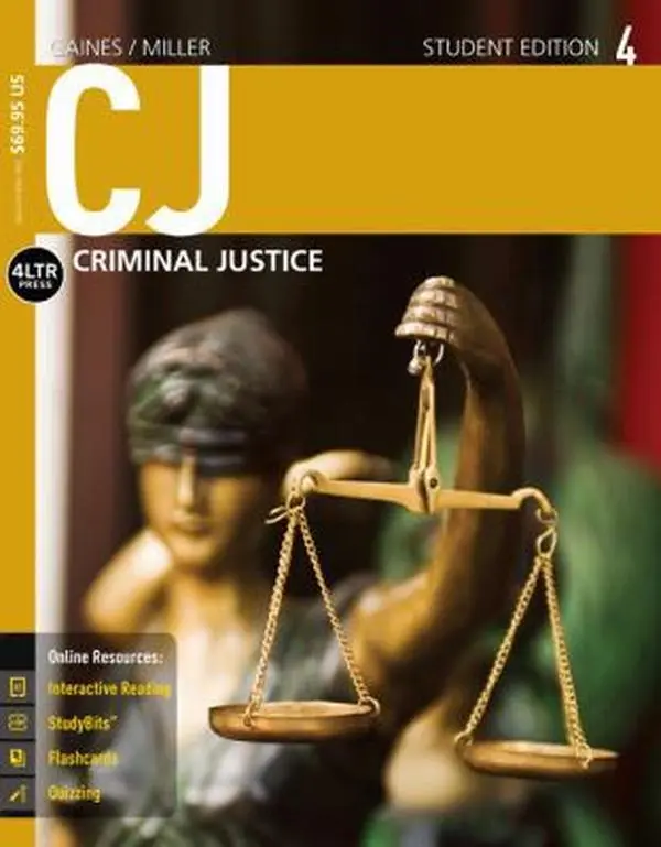 USED Book - CJ (with CJ Online, 1 term (6 months) Printed Access Card) (New, Engaging Titles from 4LTR Press) by Larry K. Gaines (Paperback) - english