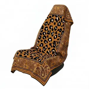 Boho Paisley Car Seat Cover Towel Microfiber Quick Dry Sweat Mat Leopard Cheetah Print Auto Seat Protector Universal Fit For Gym Beach Runners