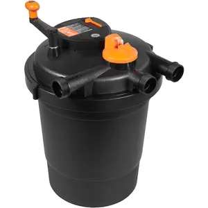 Father's Day Gift VEVOR Pressurized Biological Pond Filter, Fit Pond Up to 3200 Gallons, with 13W UV-C Light, 2630 GPH, Bio Pond Filter System Filtration Equipment for Fountain Pool, Koi Fish Aquarium Tank Garden Water