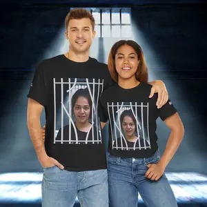 The Emma Alvarez & Meli G Unisex Heavy Cotton Tee - "MeliG Mugshot"