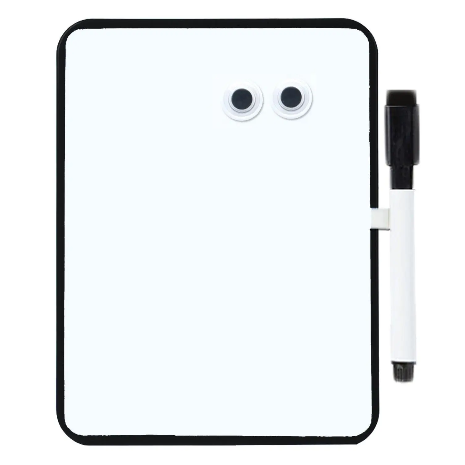 6" x 8" Magnetic Dry Erase Board for School Locker, with Marker and 2 Magnets - Small Whiteboard for School, Home, Office, Travel