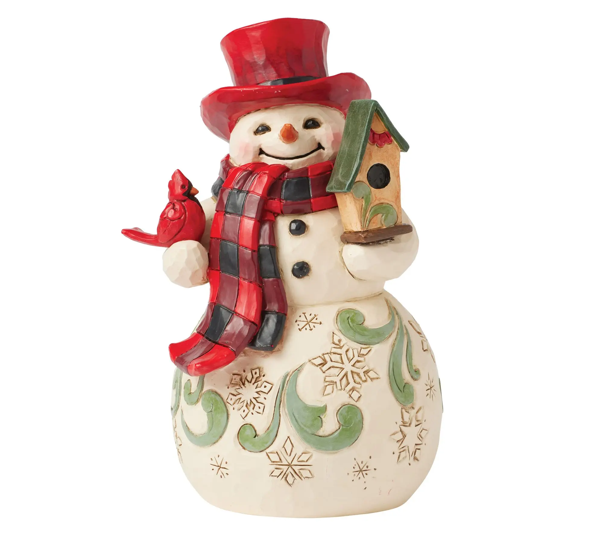 Jim Shore Highland Glen Snowman Hat Figurine 6.3in H