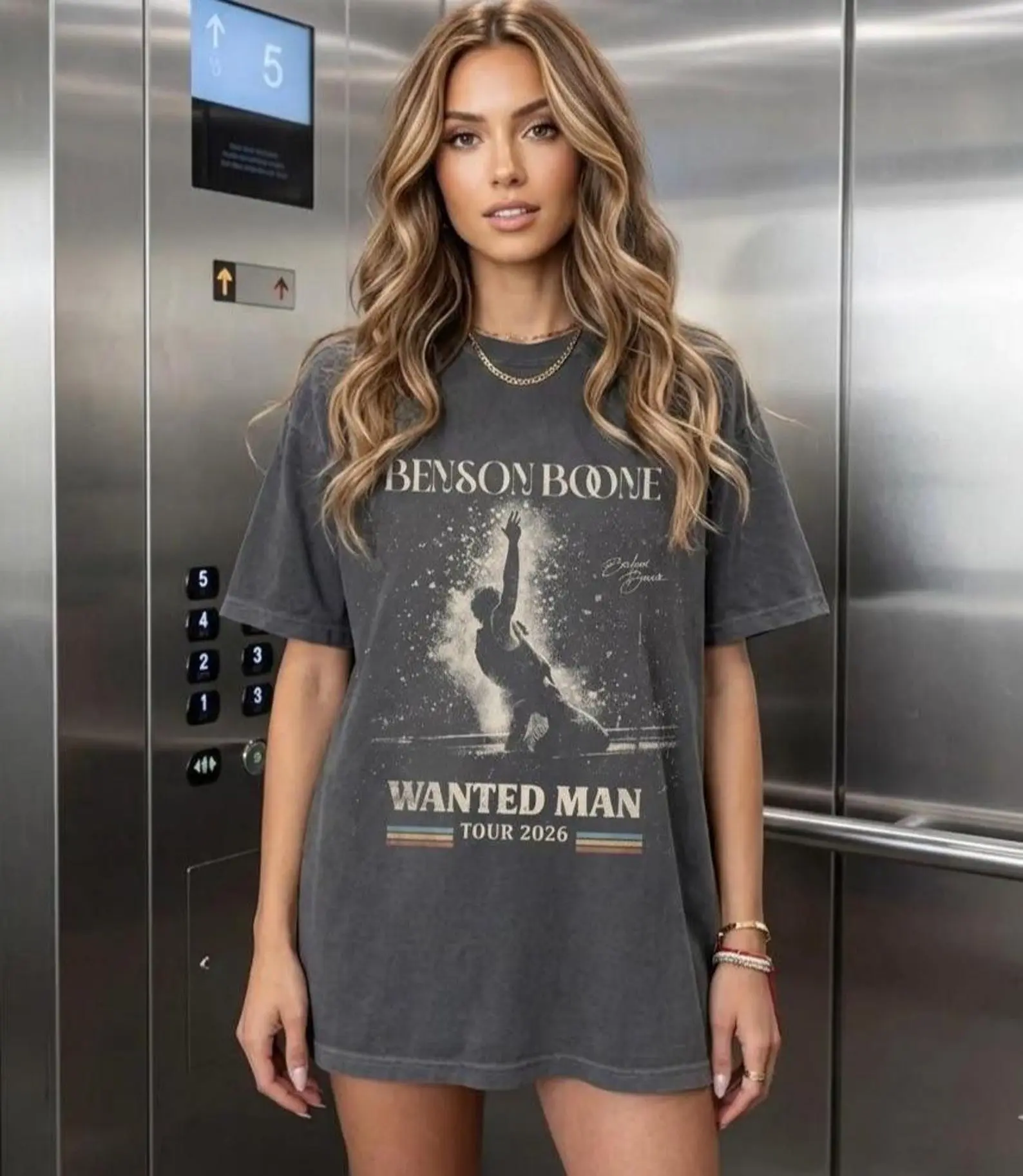 [SALE UP TO 50%] Benson Boone Concert Tour T-shirt, Vintage Pop Music Graphic Tee, Retro Fan Outfit Idea, Trendy Live Music Style Apparel, Soft Cotton Casual Wear, Unisex Oversized Gift For Fans