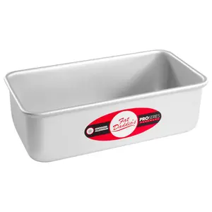 Fat Daddio's BP-5642 Anodized Aluminum Bread Pan, 7.7" x 3.75" x 2.5"