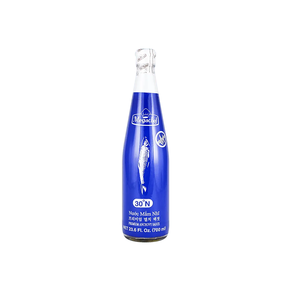 MEGACHEF Premium Anchovy Sauce 700ml - Authentic Thai Fish Sauce for Cooking, Stir-fries, Marinades - Gluten-Free, No MSG, No Artificial Colors