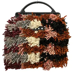 Pre-owned MARNI Wool Shoulder Bags Wooly Crochet Handbag