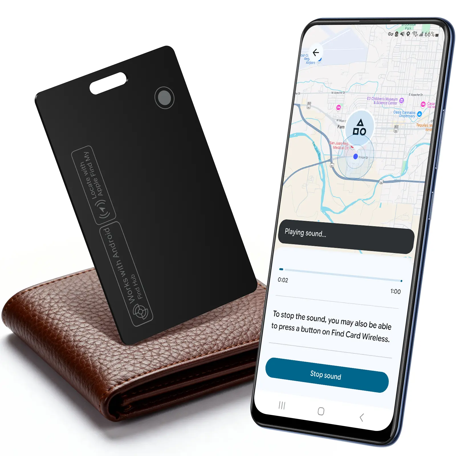 KINDEEP Tracker Card (0.07in), Bluetooth Item Locator Compatible with Apple Find My & Android Find Hub, IP68 Waterproof, No Monthly Fee, for Luggage & Passports