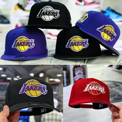 Topi Lakers Black Fitted Hat La Lakers Fitted Hat TikTok Shop