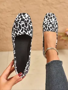 Women's Ballet Flats Round Toe Mary Jane Shoes, Comfortable Textile Upper, Casual All Season Footwear