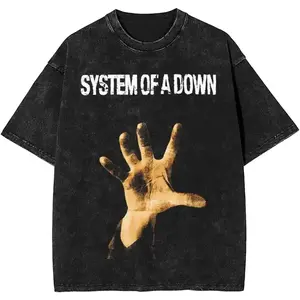 Retro System Of A Down Shirt Outfit Men Women Heavy Metal Band Soad Tee Shirt