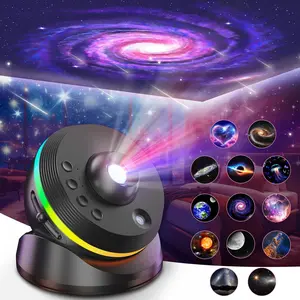 New Meteor Galaxy Star Projector, Starry Projector, 13-In-1 Astronomical Planetarium Light, HD Galaxy Nebula Earth Moon Projection, USB Powered, Home Bedroom Decor