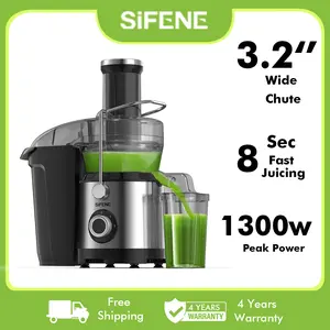 SiFENE Juicer Machine, 1300W(Peak) Moto, 3.2" Big Mouth Centrifugal Juicer Extractor Maker, Juice Squeezer for Whole Fruits and Vegetables, Easy to Clean, BPA Free