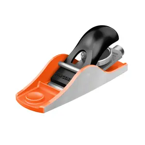 JORGENSEN No.102 Wood Planer, Hand Planer for Woodworking, Low Angle Block Plane, Small Hand Plane for Detail Trimming, Wood Planing, Craft - Professional Ductile Iron Body, Adjustable Cutting Depth