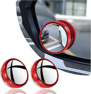 Suction Cup Car Convex Blind Spot Mirror for Car, Side Mirror Blindspot, 360 Degree Rotation Reversing Auxiliary Blind Spot Mirrors - Suction Cup Design