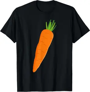 100% Cotton Matching Couple Costume  Funny Vegetable Carrot Halloween T-Shirt