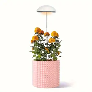 Plant Growth Light, Full Spectrum Adjustable Height LED Lamp, Five Brightness Levels, Timer Modes, Indoor Potted Plant Care, Adjustable Greenhouse