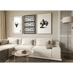 Set of Three, Howdy Typography Art Print, Western Decor, Southwestern Wall Art, Modern Design Poster, Home Art, Ranch Wall Decor8